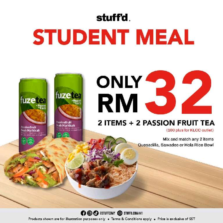 stuff student promo meal